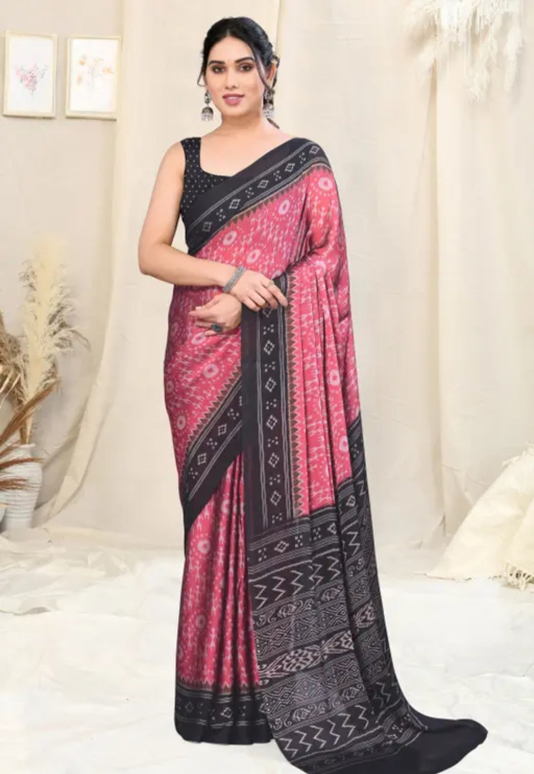 Trendy Chiffon Georgette Party Wear Sari